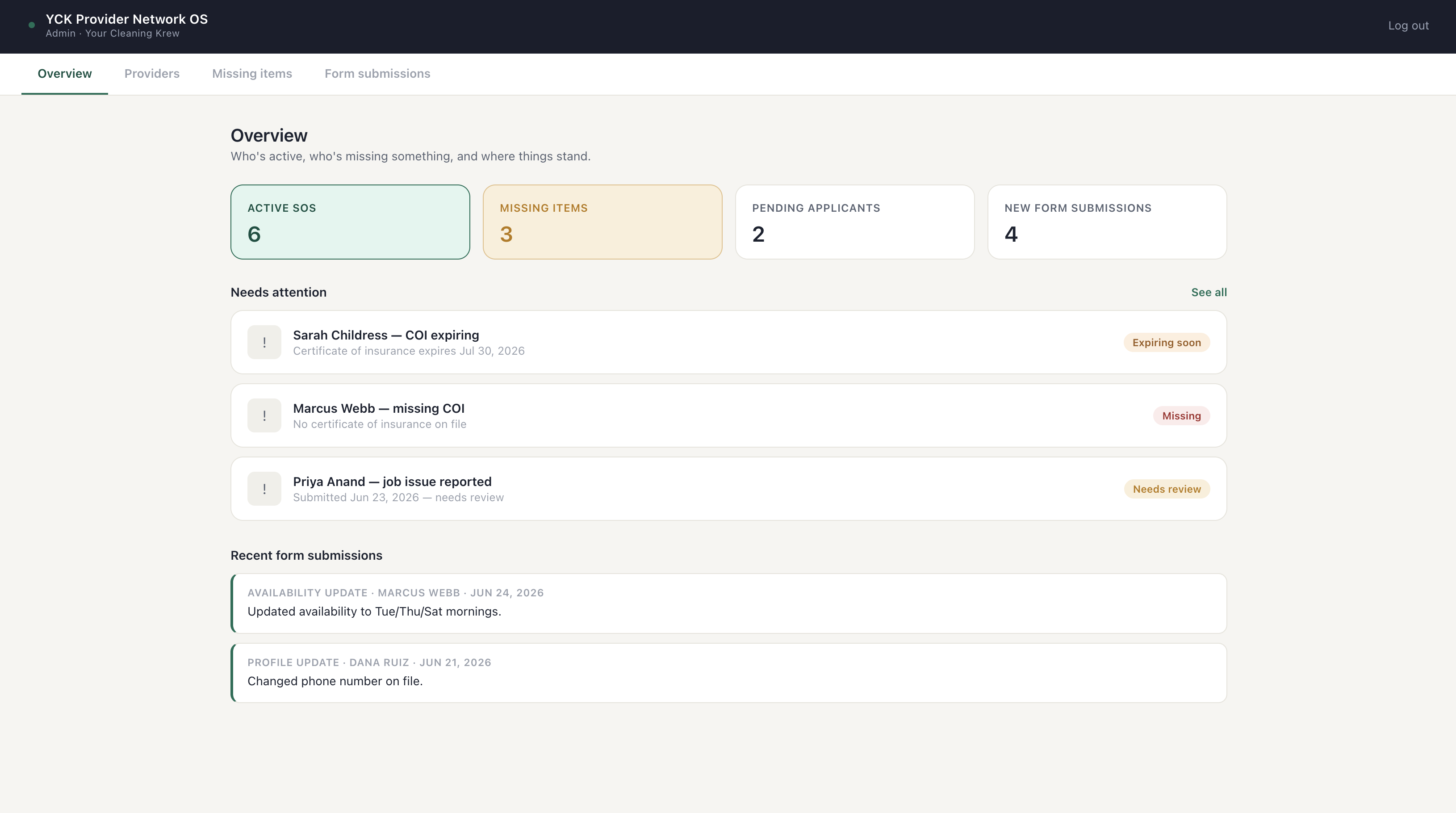 Recruitment and Contractor Management System preview — coming soon